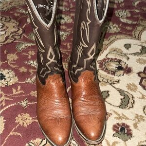 Larry Mahan Two-Tone Western Boots